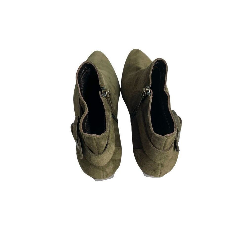 NEW AQUATALIA Fernn Weatherproof Suede Booties Size 7 green - Picture 7 of 13